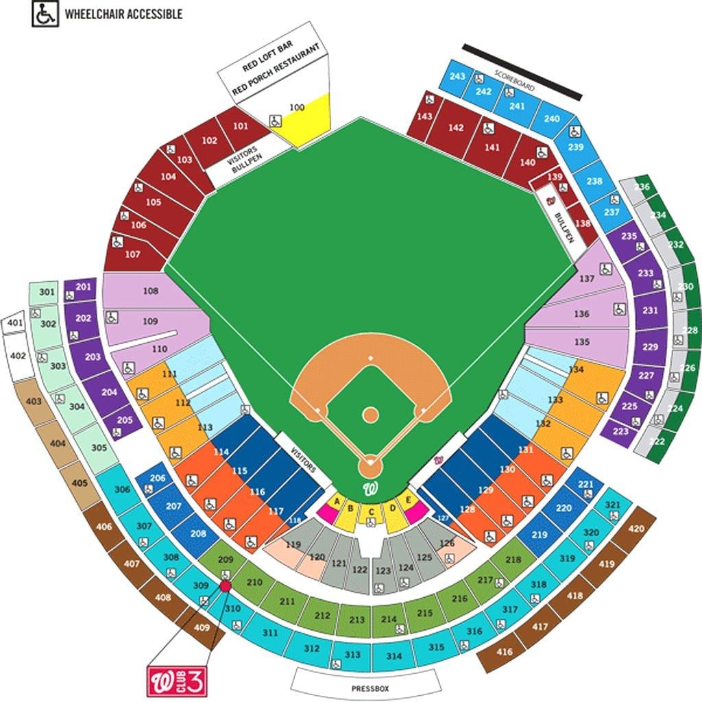 ওয়াশিংটন নাগরিকদের ballpark মানচিত্র